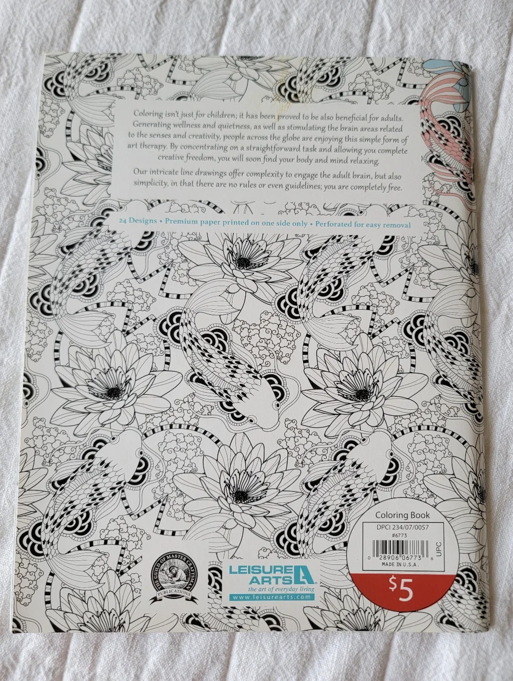 Set of 2 Coloring Books Relax & Color and Living Wonders Color Art